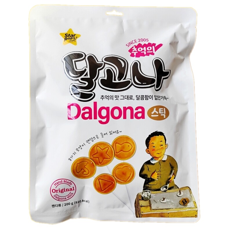 新货韩国进口零食华尔棒棒糖打糕棒棒糖麦芽糖红薯味200克带图案