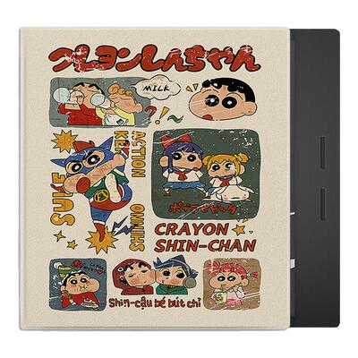 适用文石leaf5蜡笔小新leaf3复古poke6s小白马5s阅读器tab8c磁吸Note电子书BOOX卡通保护套Page电纸书x5s壳潮