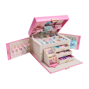 Hape公主梳妆发饰礼盒女生女童宝宝装扮生日儿童首饰盒玩具礼物