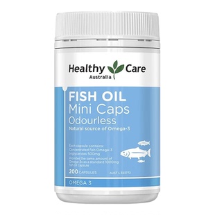 HealthyCare澳洲进口深海鱼油软胶囊中老年2倍浓缩高含量200粒