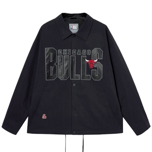 杰克琼斯男装士生NBA联名款秋季公牛队休闲夹克外套225321010潮流