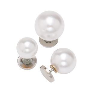 隐形无痕配珍珠固定胸针领口防走光神衬衫衣v领大改小免缝器暗扣