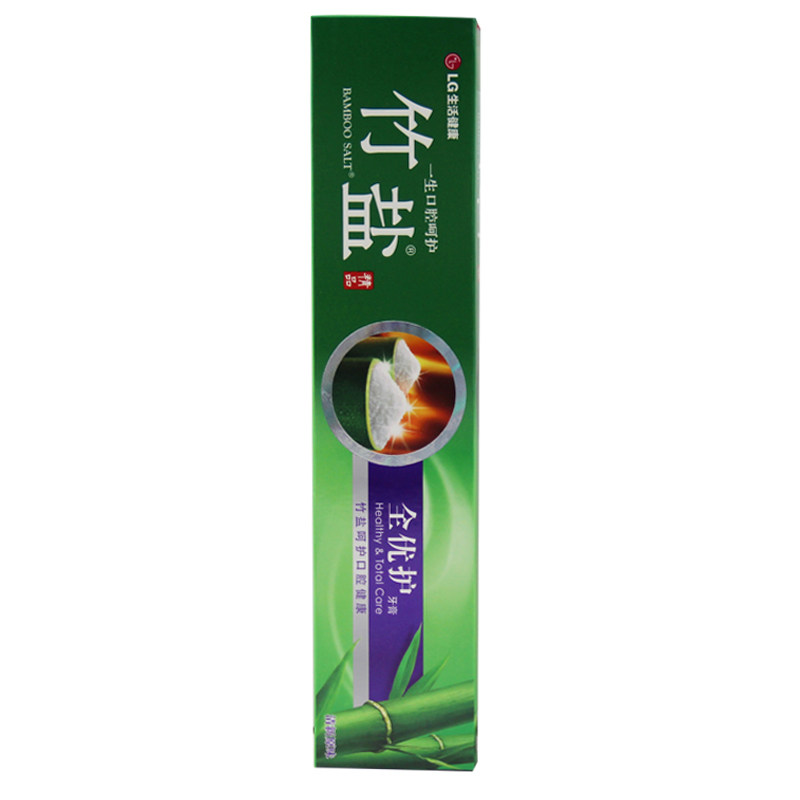进口竹盐精品220gx2下火牙膏