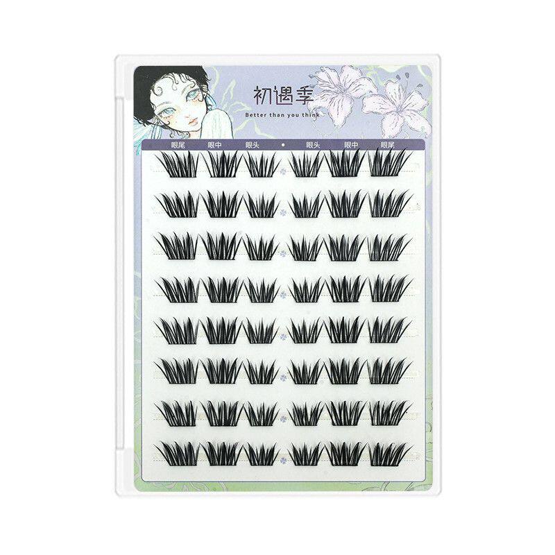 初遇季免胶见习花神假睫毛新手仿真嫁接质感氛围眼妆分段式眼睫毛