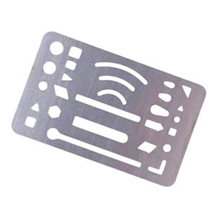 27孔不锈钢多用插图片 建筑机械制图擦图板工程绘图工具擦图模板