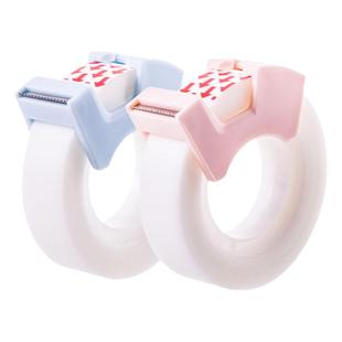 得力隐形胶带错题粘贴复印透明整理学习神器粘复制胶布防水手账无痕手撕改错纠错的学生用切割器胶带宽本文具