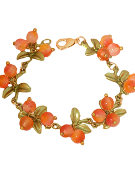 西柚甜美水果手作手链