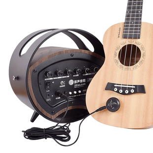 拾音器免开孔木吉他民谣古典尤克里里古筝琵琶中阮演出扩音器音响