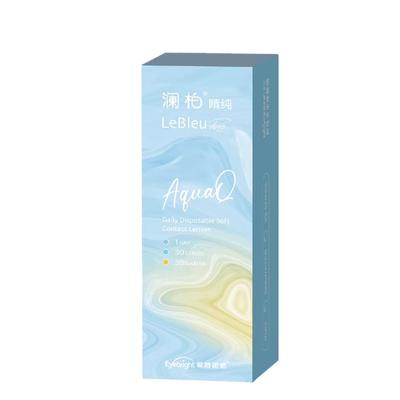 澜柏隐形眼镜日抛睛纯30片水润透氧透明一次性近视镜片非美瞳官方