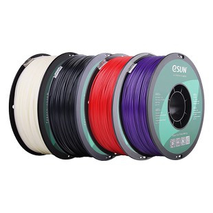 易生eSUN ABS+3D打印机耗材FDM材料厂家直销出口包装1KG 1.75mm适用于拓竹创想等3D打印机