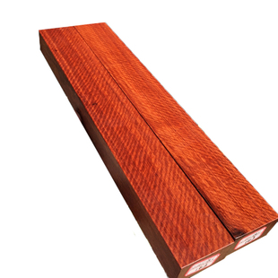 红木镇尺佛珠手串雕刻原料缅甸花梨满水波纹虎皮纹46厘米大镇纸