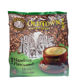 限时抢马来西亚进口oldtown旧街场白咖啡三合一榛果味15条装马版