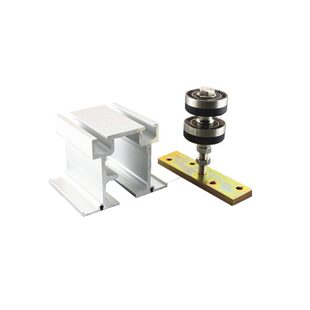 活动隔断酒店高屏风吊轮吊轨重型移门万向折叠门滑轮铝合金轨道