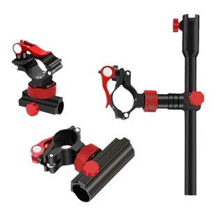 钓椅配件大全双炮台架拉饵盘灯架鱼护伞架饵盘架三件套欧式通用