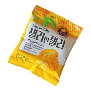 芒果软糖水果糖西洲果汁软糖爆汁小颗 小包装韩国进口 九零后软糖