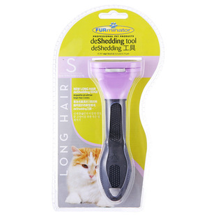 美国 FURminator富美内特 不伤害健康毛●猫用除毛梳子刮毛刀 1把