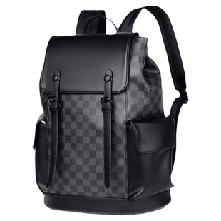 牛皮双肩包男士大容量旅游背包皮质潮流休闲出差商务通勤包电脑包