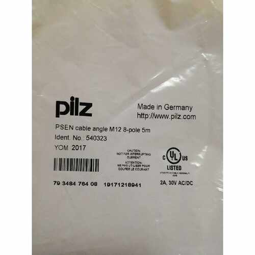 议价德国PILZ皮尔兹 540323 PSEN cabIe angIe M12 8-poIe 5m现货