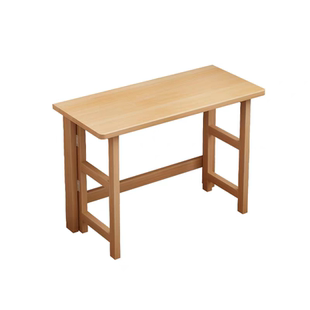 全实木折叠桌子家用电脑桌小户型餐桌学习桌学生写字桌简易书桌