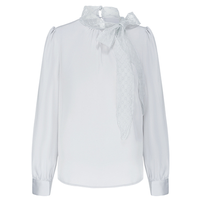 浪漫都市雅致系带衬衫