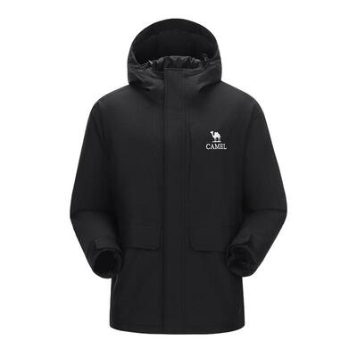 骆驼男装棉袄冬男进藏穿搭登山服AK80硬壳防水防风户外夹克外套