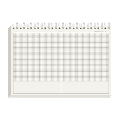 b5线圈笔记本分区思维导图拍纸本