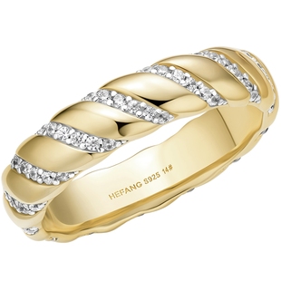 HEFANG何方珠宝鎏光戒指轻奢饰品首饰手饰配饰女新年礼物