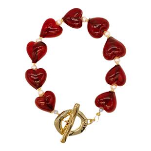 【买3免1专区】simple rituals 猩红魔法爱心手链原创红色本命年