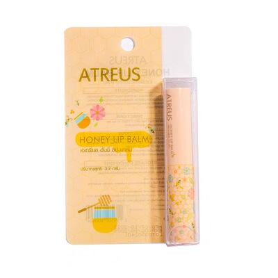 泰国atreus蜂蜜唇膏滋润保湿正品