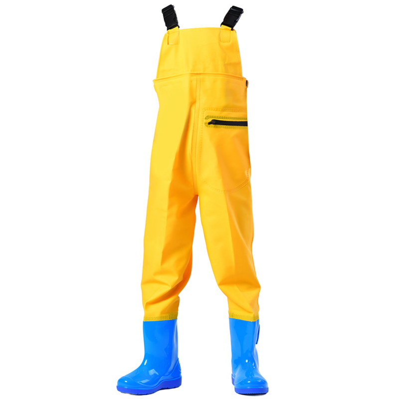 儿童赶海连体玩水衣服全身防水裤