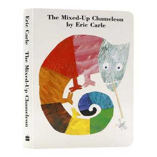 拼拼凑凑的变色龙 英文原版绘本The Mixed-Up Chameleon Board Book 廖彩杏书单 纸板书 Eric Carle 卡尔爷爷 儿童读本