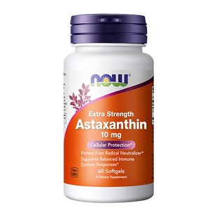 美国now foods诺奥Astaxanthin虾青素天然雨生红球藻10mg60粒胶囊