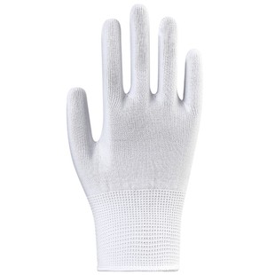 夏季薄款斑马白色尼龙防晒透气做工手套劳保无尘礼仪军训阅兵工作