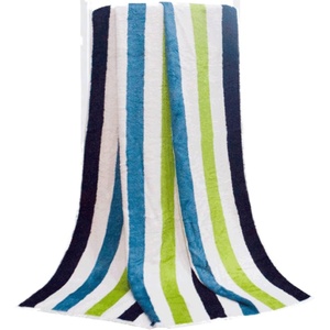 千竹坊纤维加大条纹款美容院浴巾