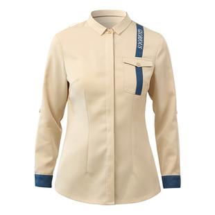 衣研堂网红餐厅工作服服务员长袖女餐饮奶茶快餐店员工服装秋冬季