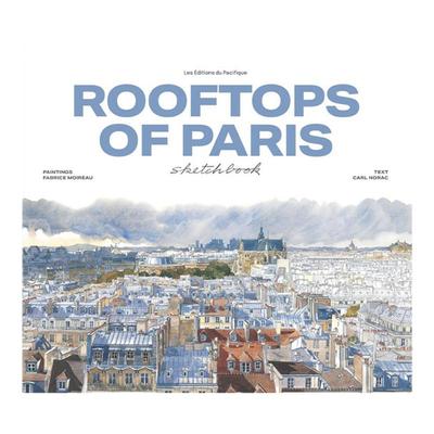 预售 巴黎屋顶水彩速写本 Rooftops of Paris Sketchbook 进口原版水彩艺术书籍 水彩画册