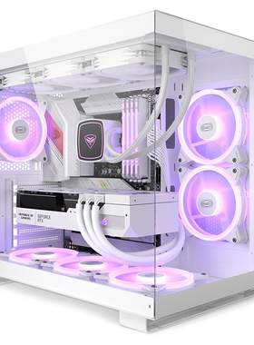 超频三机箱T500海景房无立柱水冷