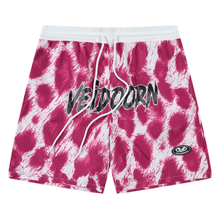 维动野豹运动短裤男篮球美式跑步训练四分裤潮牌夏薄款梭织休闲裤