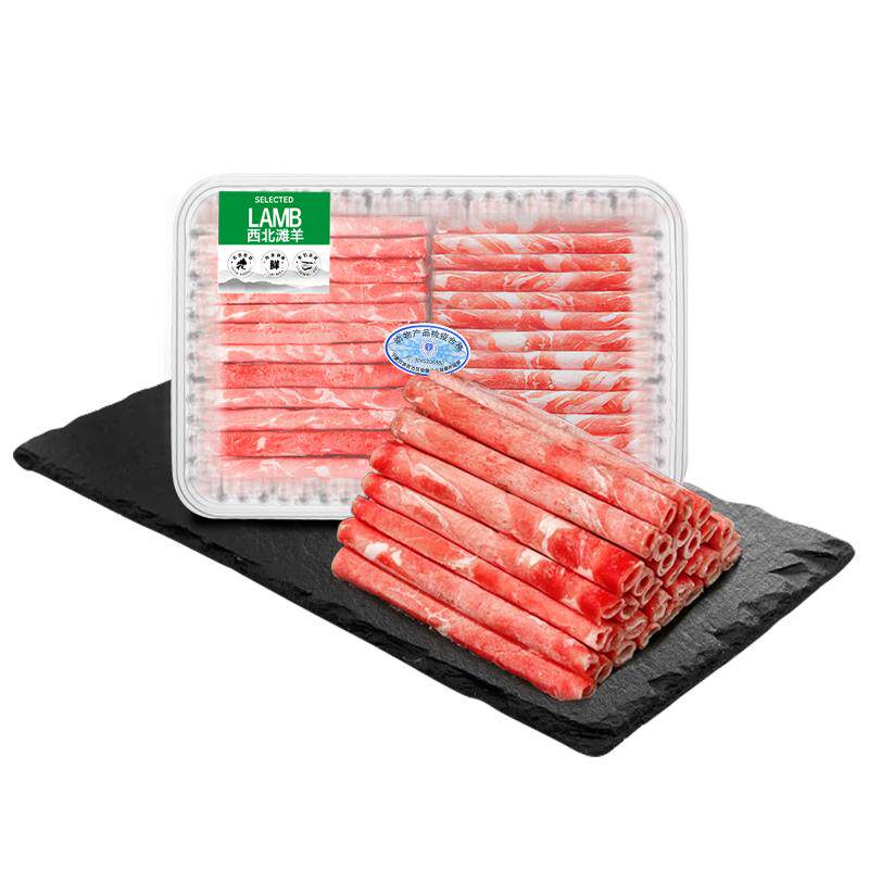羊门宴正宗宁夏滩羊原切羊肉卷