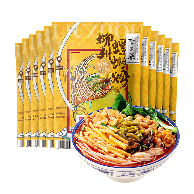 李子柒螺蛳粉11袋330g广西柳州螺丝粉螺狮粉米粉粉丝米线方便美食