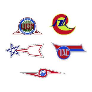 TLP反光车贴 防卫队UNDF科学特别搜查队宇宙怪兽动漫标志