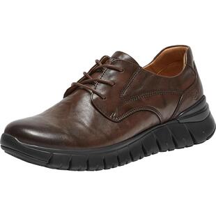 SKAP圣伽步男鞋2025秋季新款运动皮质厚底系带男休闲鞋