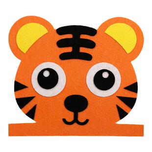 儿童表演道具狐假虎威头饰卡通课本剧老虎梅花鹿兔狐狸幼儿园演出