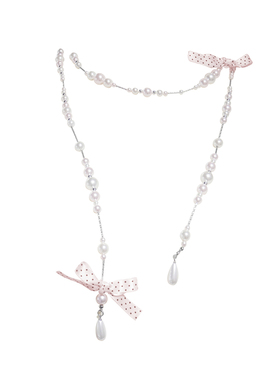 天啊～好miu好嗲的粉波点珍珠！