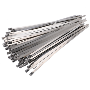 不锈钢扎带6.3MM自锁式金属扎带户外绑扎带防腐蚀捆扎带加宽索带