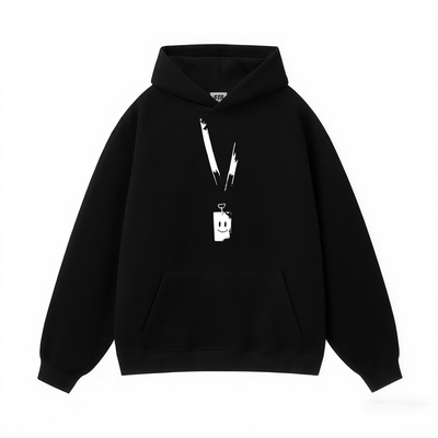 STA旗舰店美式潮牌小众设计感连帽卫衣男女纯棉情侣黑色加绒外套