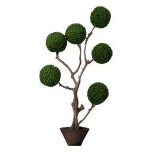 海虹雅林仿真绿植高端轻奢假榕树室内中古宋氏客厅仿生落地盆栽