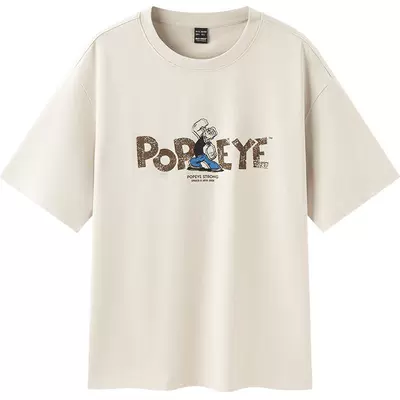 森马凉感抑菌印花情侣短袖T恤男