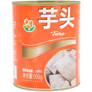 香园芋头丁罐头奶茶店专用原料即食糖水芋头块商用果泥果酱900g