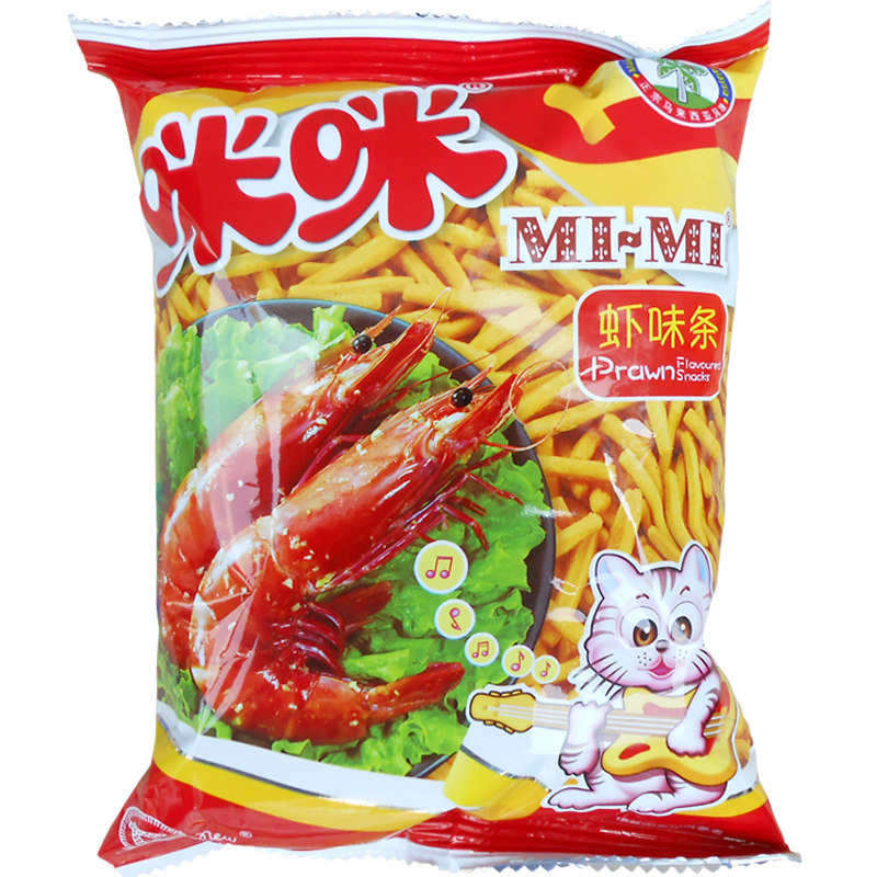 马来西亚风味大包90g咪咪虾条蟹味网红 膨化食品童年怀旧休闲零食
